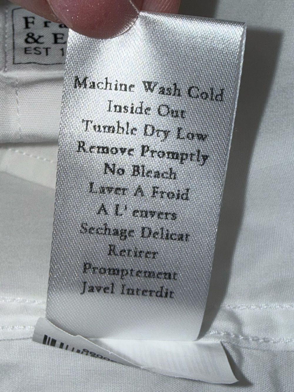 Frank & Eileen Barry Italian cotton white - Picture 7 of 7